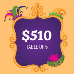 Fat Friday Gala Ticket for a Table of Six