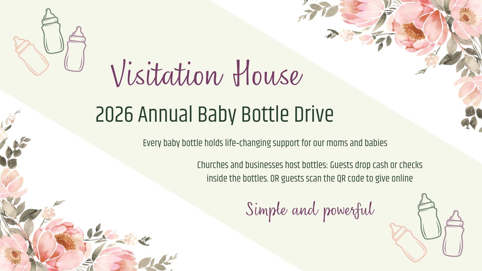 Visitation House Baby Bottle Drive 2026