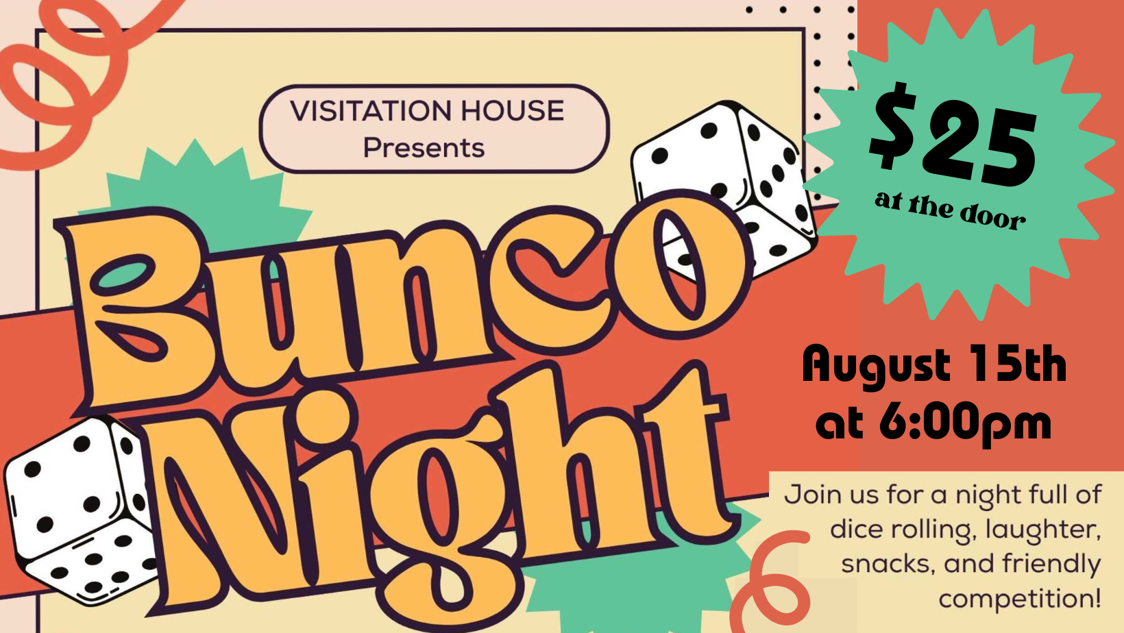 Visitation House Bunco Night